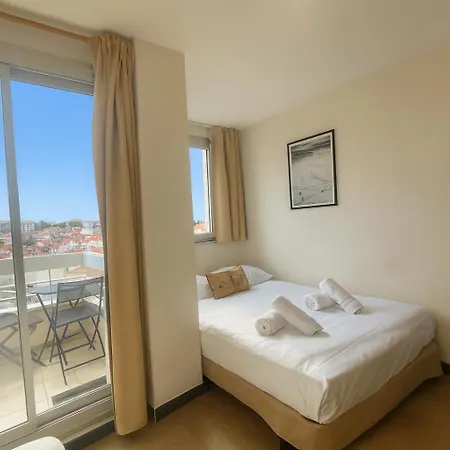 Beau Rénové, Balcon, Accès Plage, Piscine Apartamento